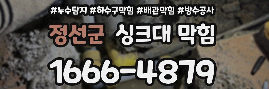 정선군 싱크대 막힘