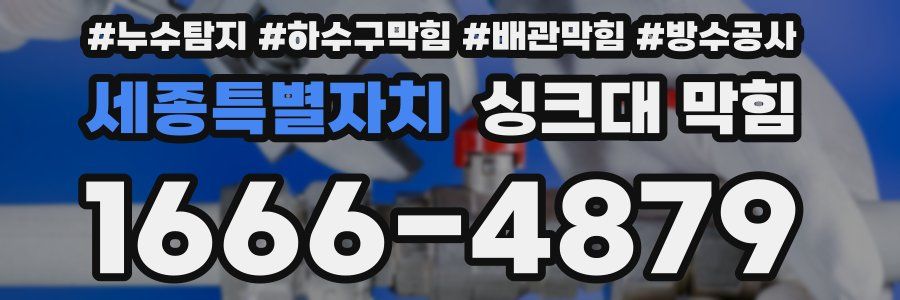 세종특별자치 싱크대 막힘