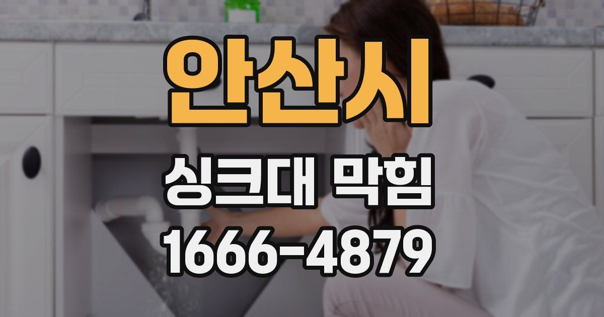안산시 싱크대 막힘