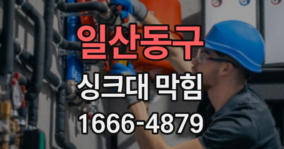 일산동구 싱크대 막힘