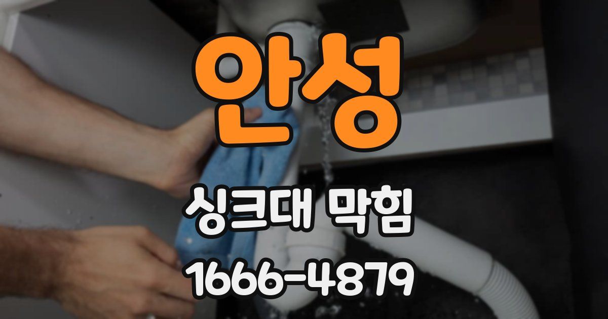 안성 싱크대 막힘