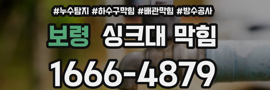보령 싱크대 막힘