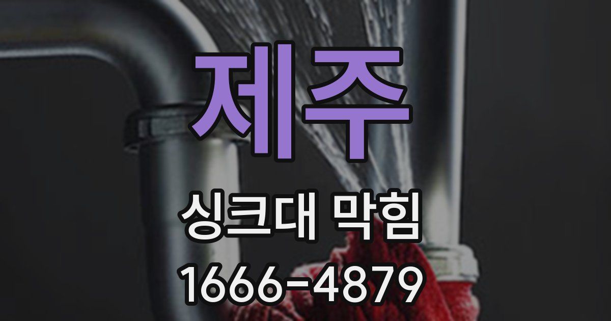 제주 싱크대 막힘
