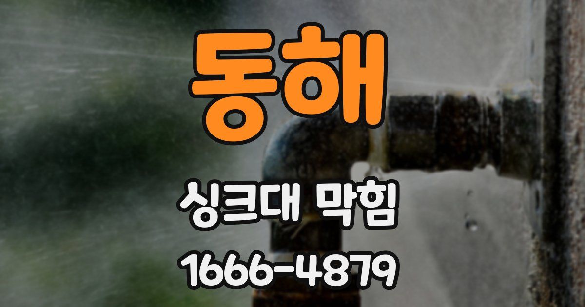 동해 싱크대 막힘