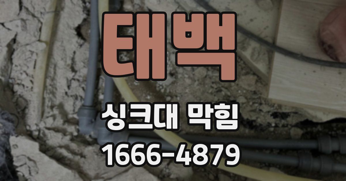 태백 싱크대 막힘