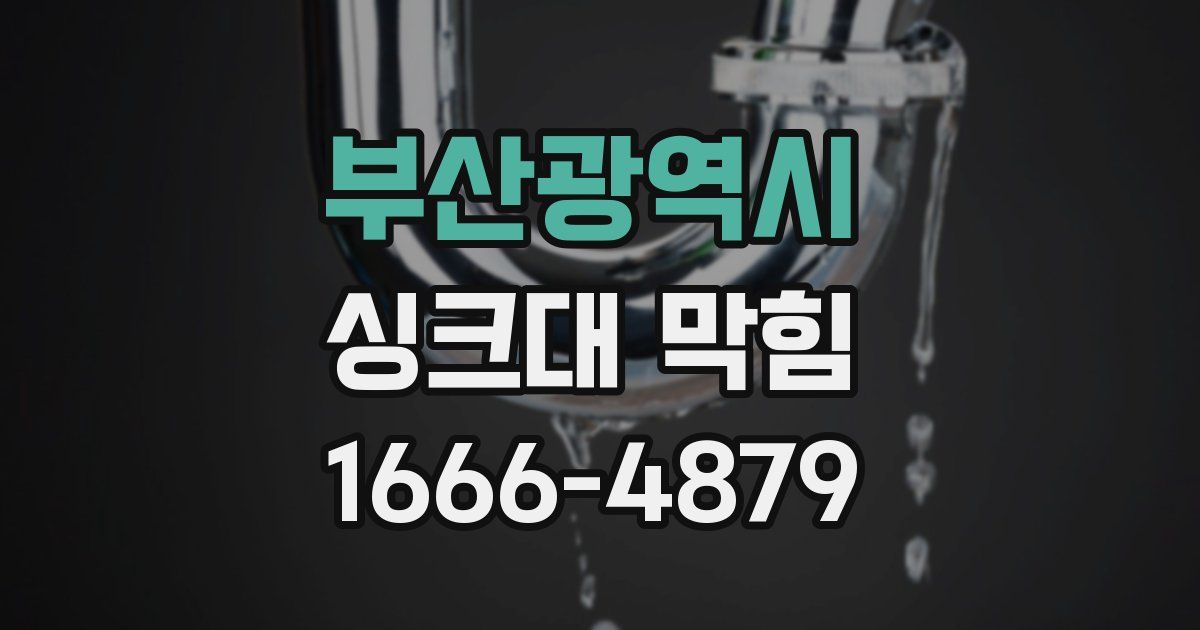 부산광역시 싱크대 막힘