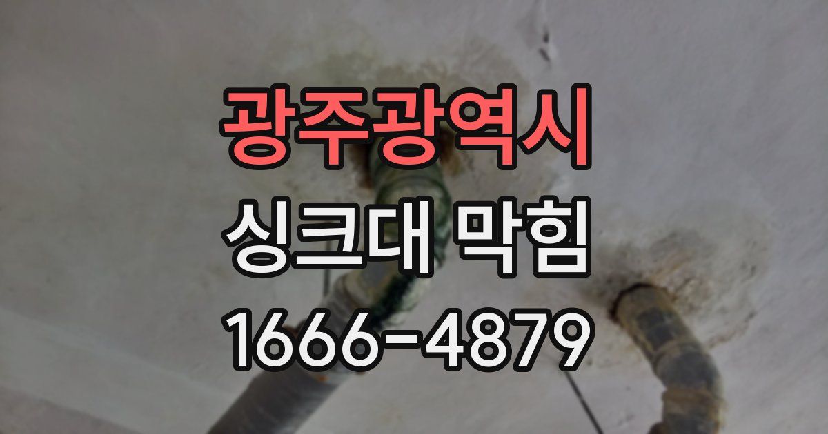 광주광역시 싱크대 막힘