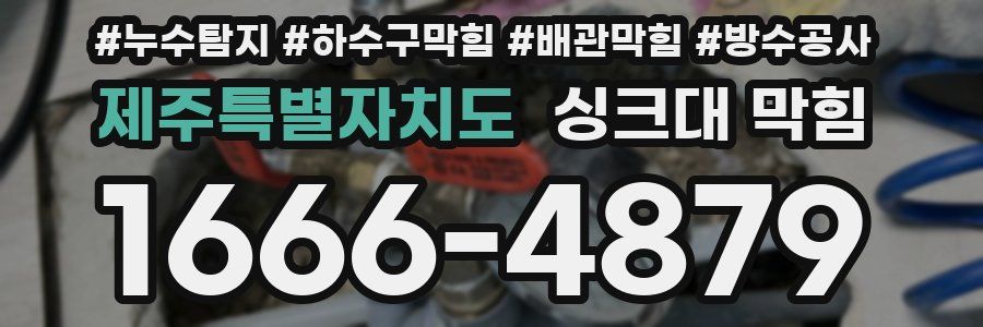 제주특별자치도 싱크대 막힘