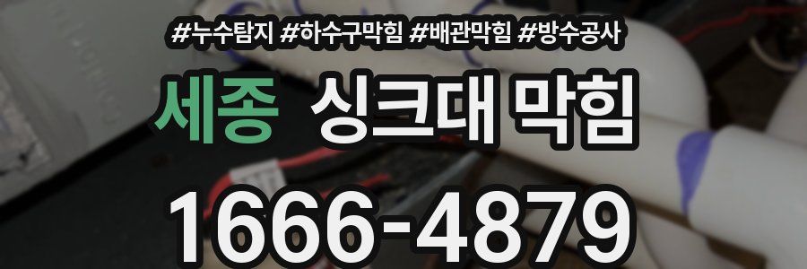 세종 싱크대 막힘