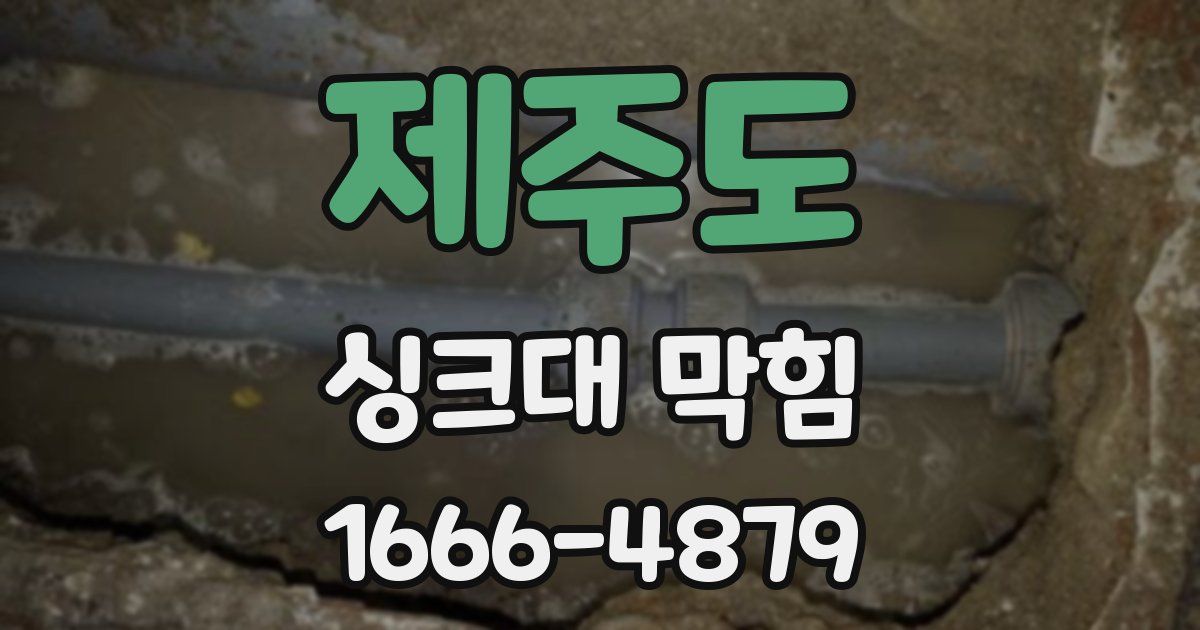제주도 싱크대 막힘