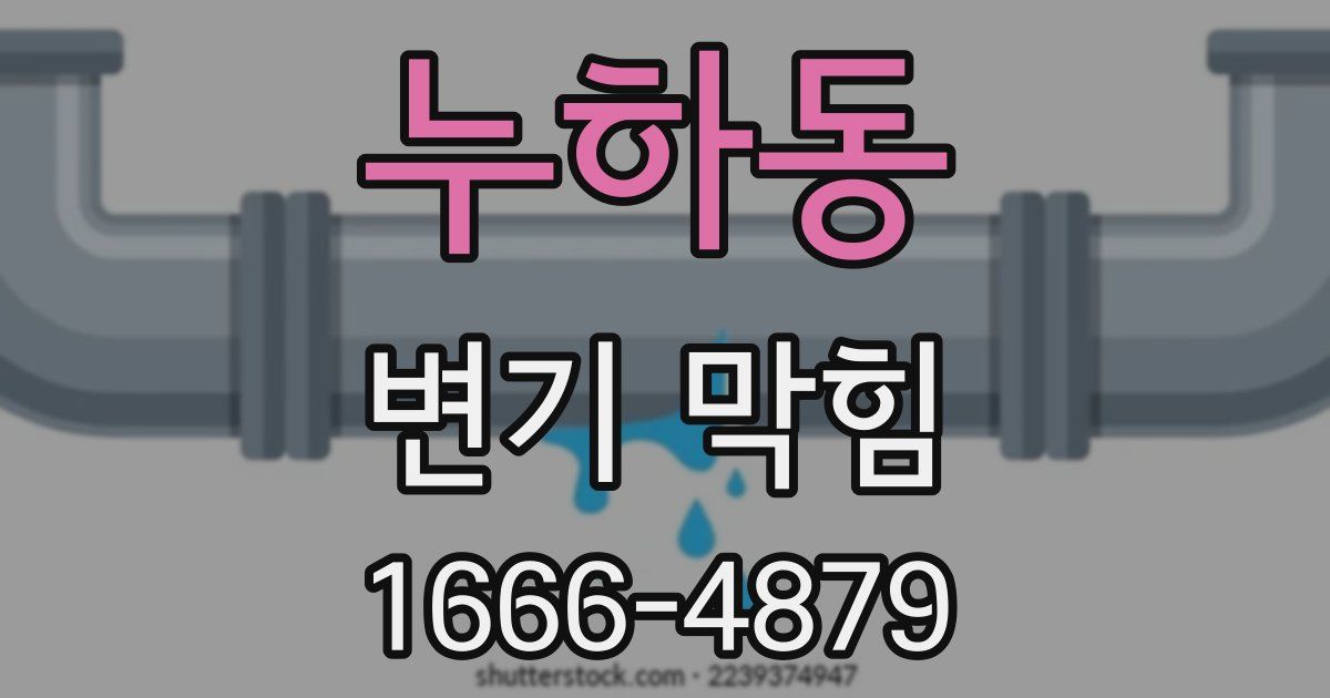 누하동 변기 막힘