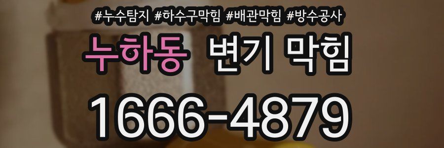 누하동 변기 막힘