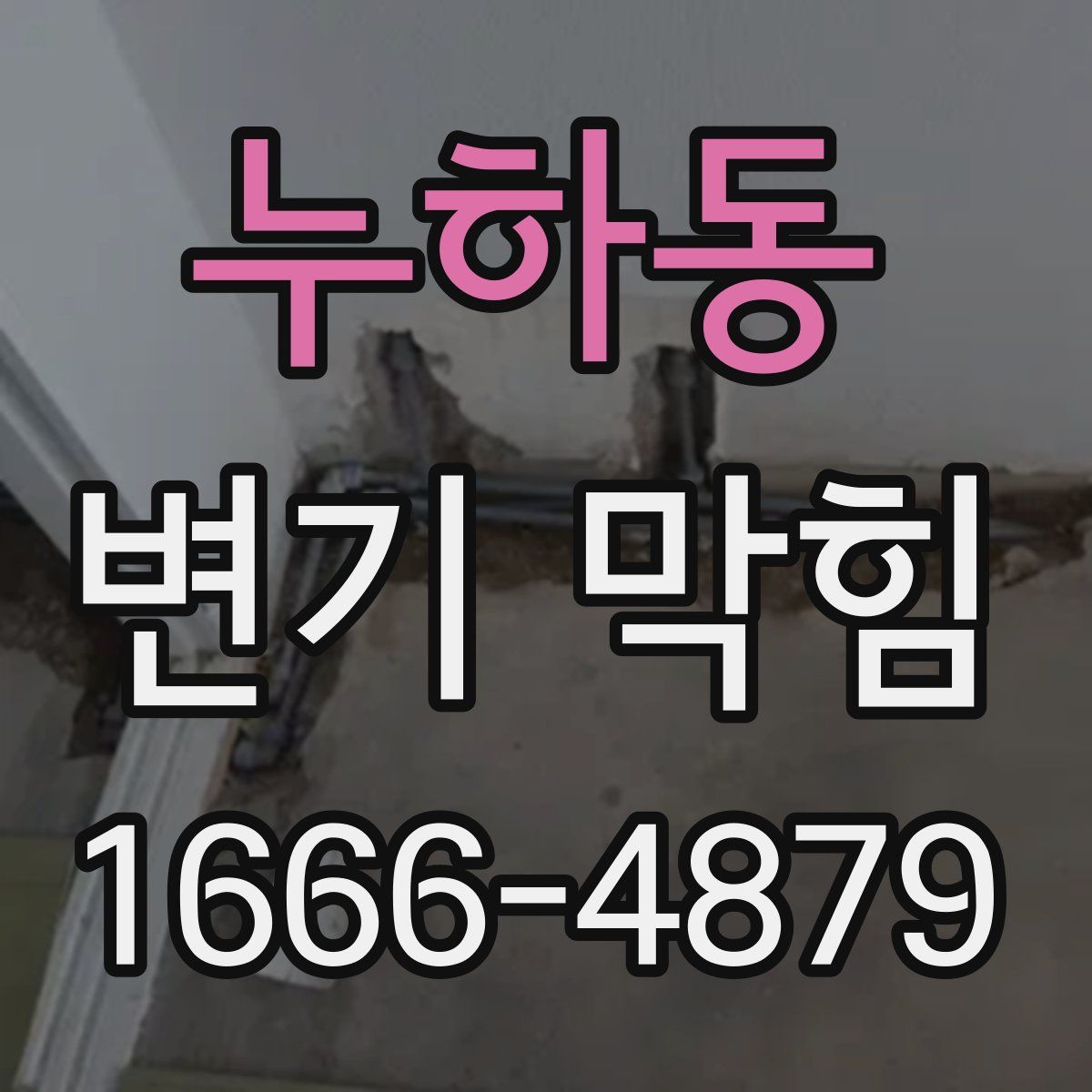 누하동 변기 막힘