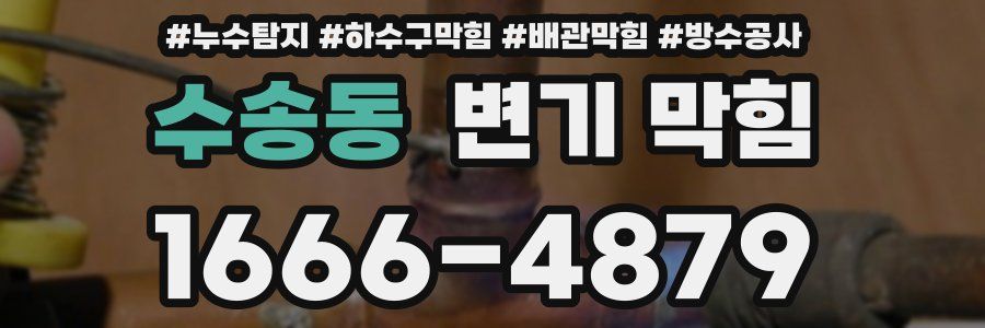수송동 변기 막힘
