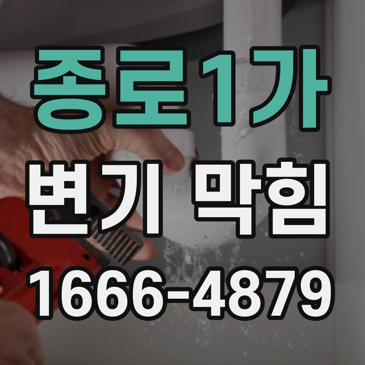 종로1가 변기 막힘