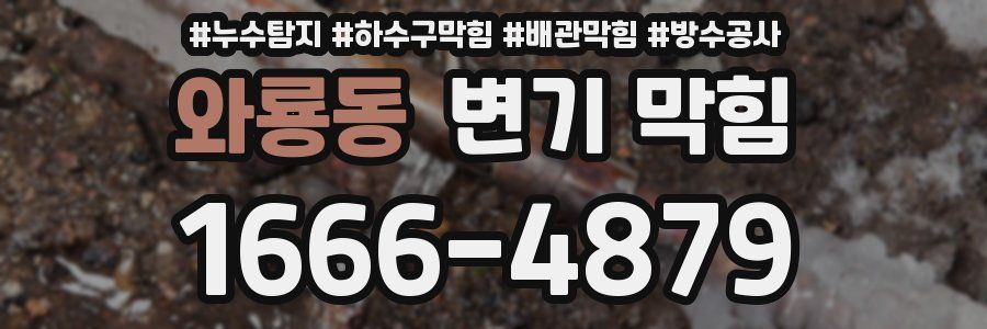 와룡동 변기 막힘