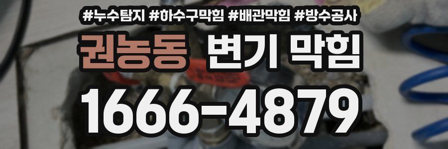 권농동 변기 막힘