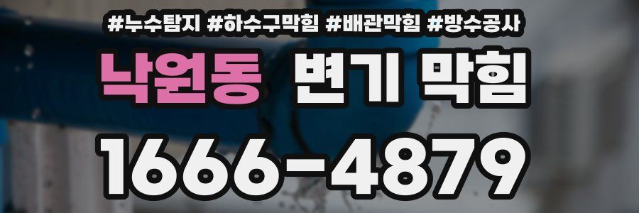 낙원동 변기 막힘