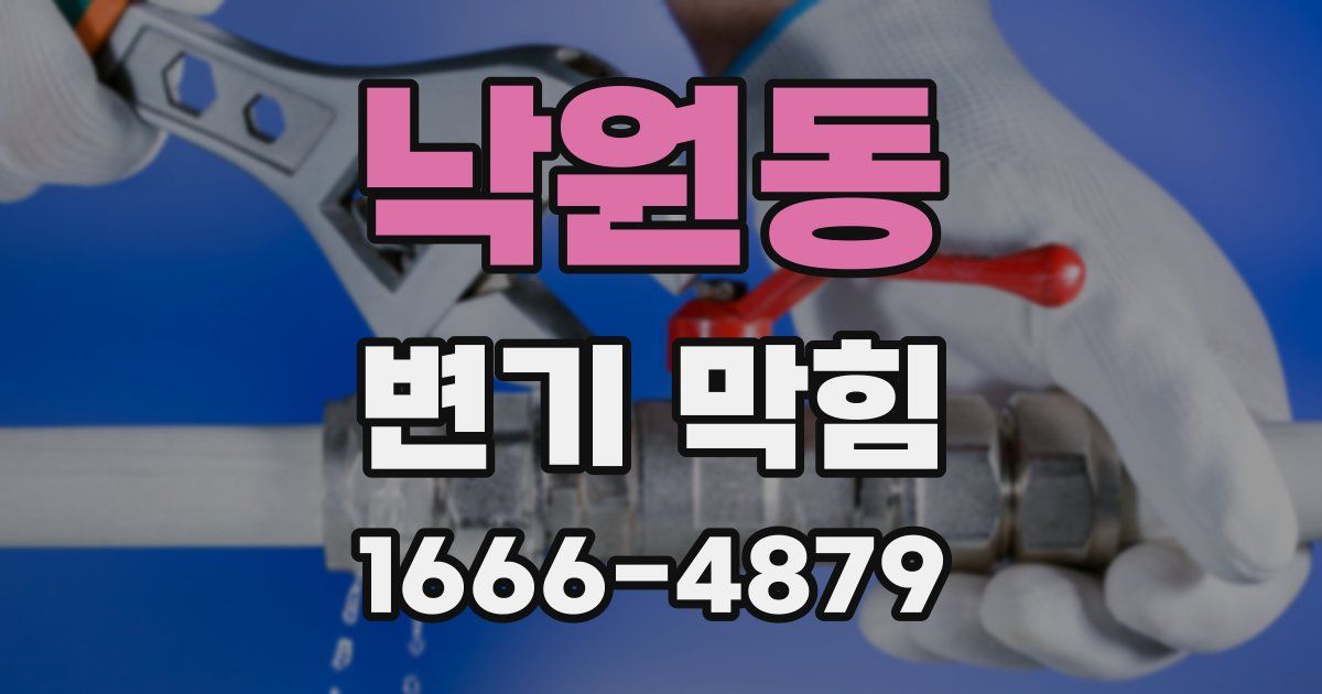 낙원동 변기 막힘