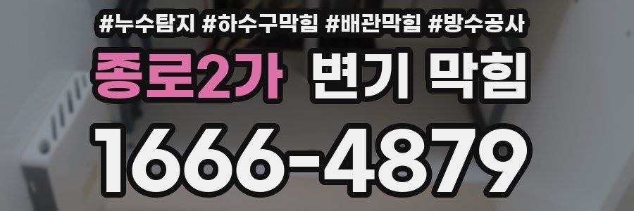 종로2가 변기 막힘