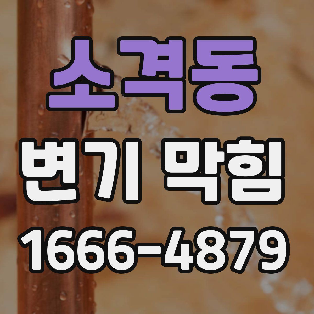 소격동 변기 막힘