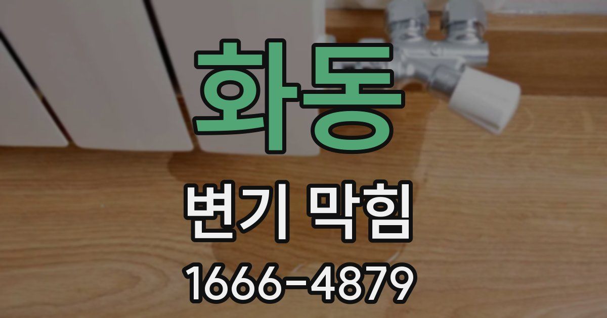 화동 변기 막힘