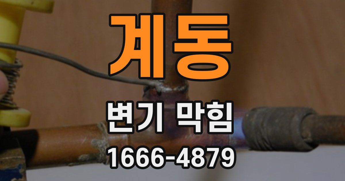 계동 변기 막힘