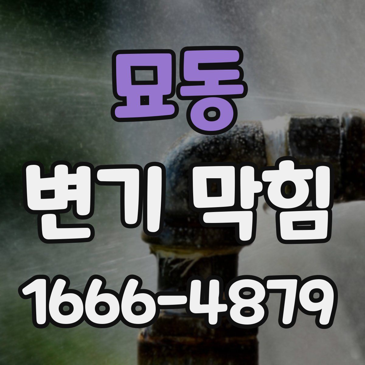 묘동 변기 막힘