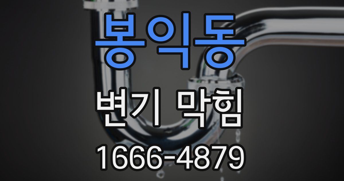 봉익동 변기 막힘