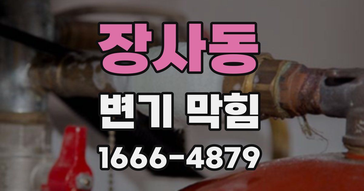 장사동 변기 막힘