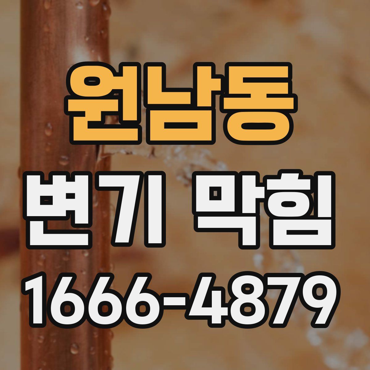 원남동 변기 막힘