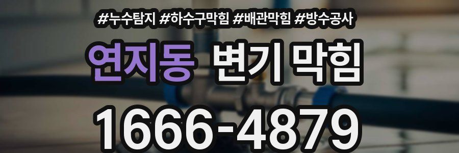 연지동 변기 막힘