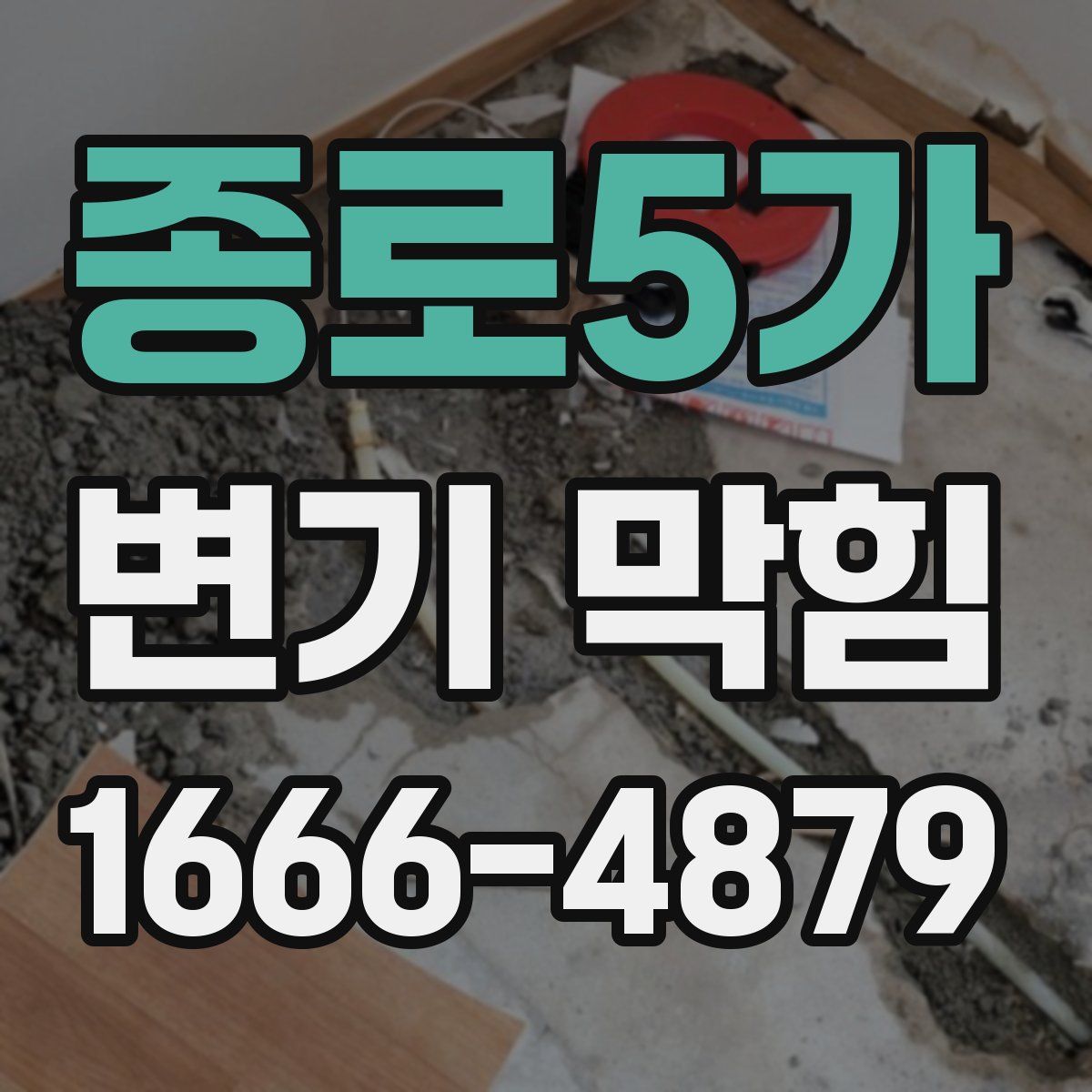 종로5가 변기 막힘