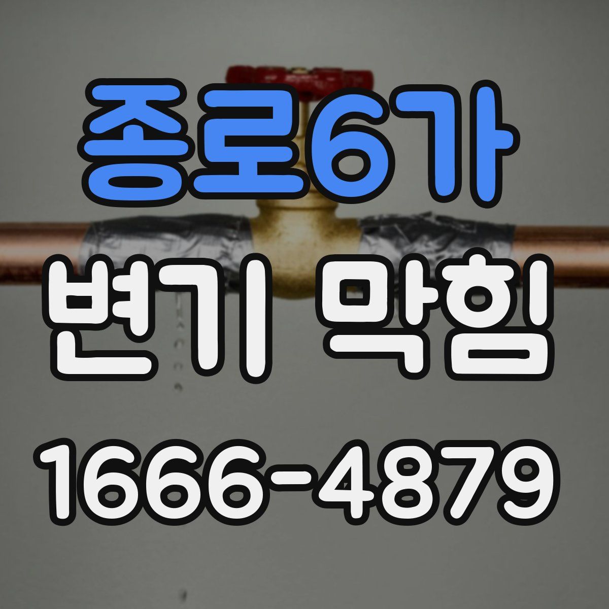 종로6가 변기 막힘