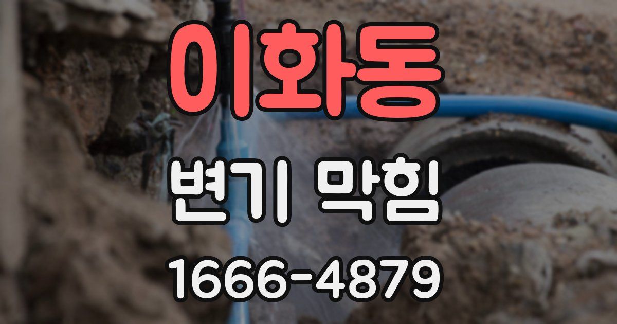 이화동 변기 막힘