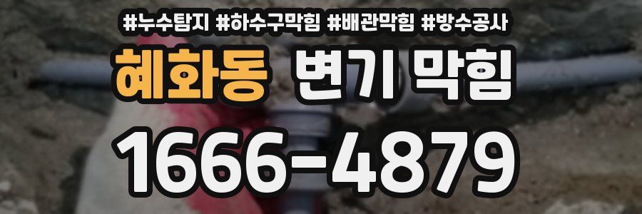 혜화동 변기 막힘
