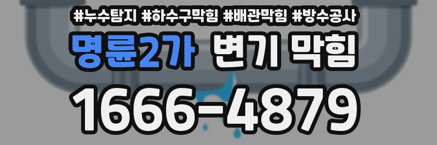 명륜2가 변기 막힘