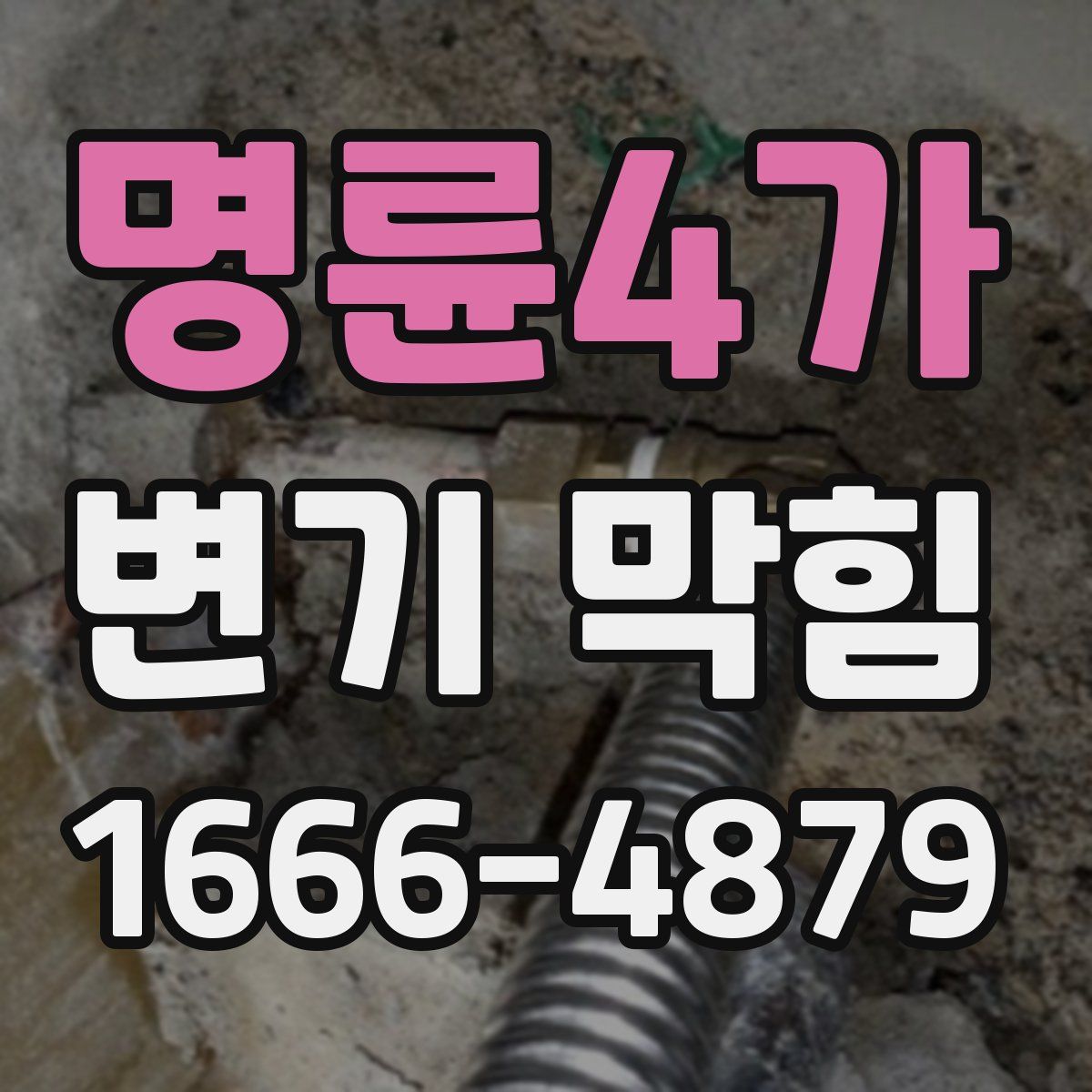 명륜4가 변기 막힘