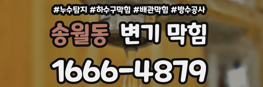 송월동 변기 막힘