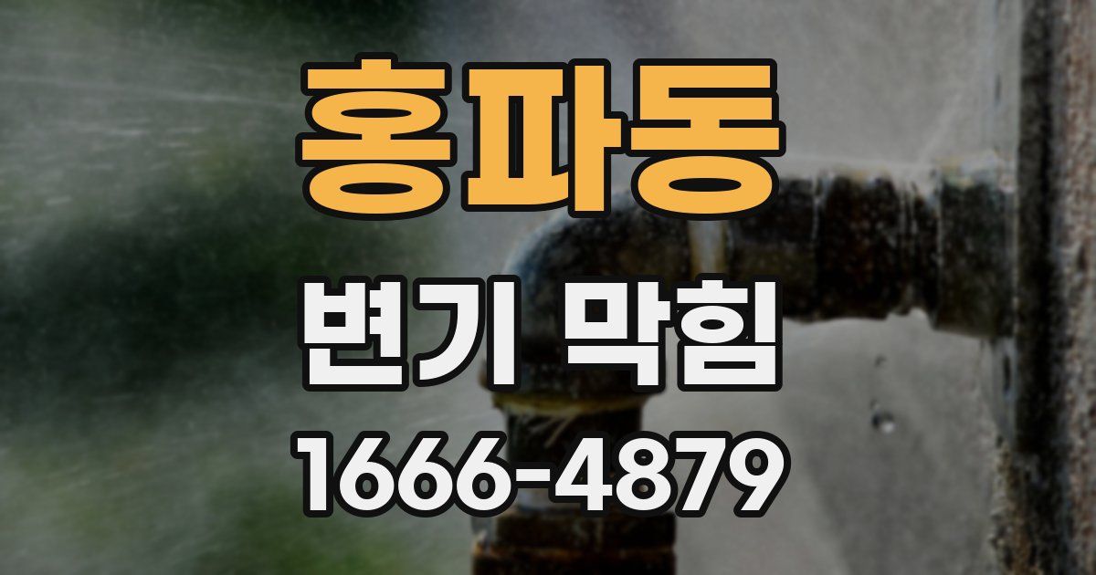 홍파동 변기 막힘