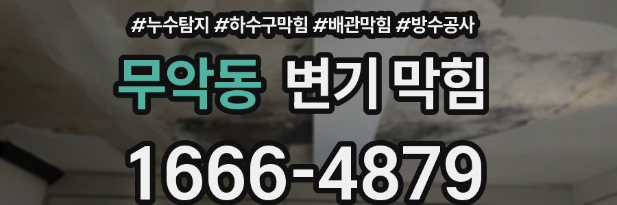 무악동 변기 막힘