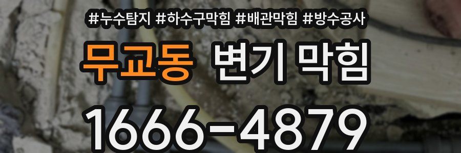 무교동 변기 막힘