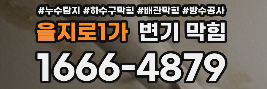 을지로1가 변기 막힘