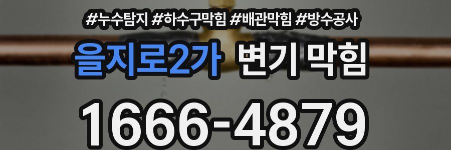 을지로2가 변기 막힘