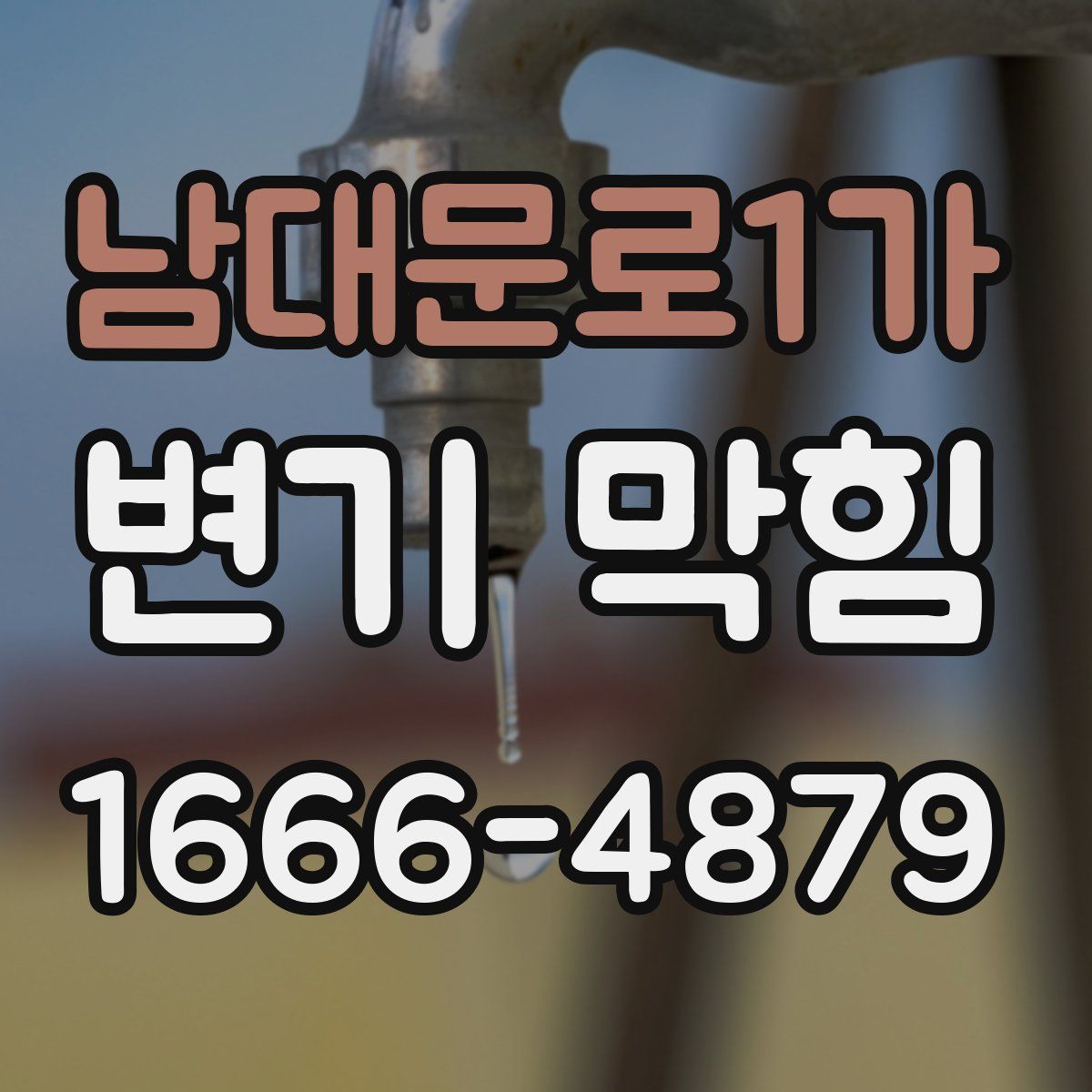 남대문로1가 변기 막힘