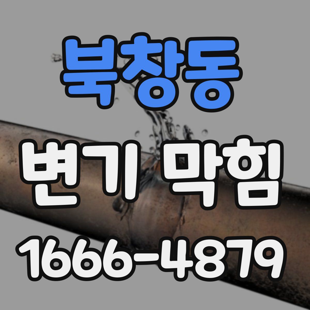 북창동 변기 막힘