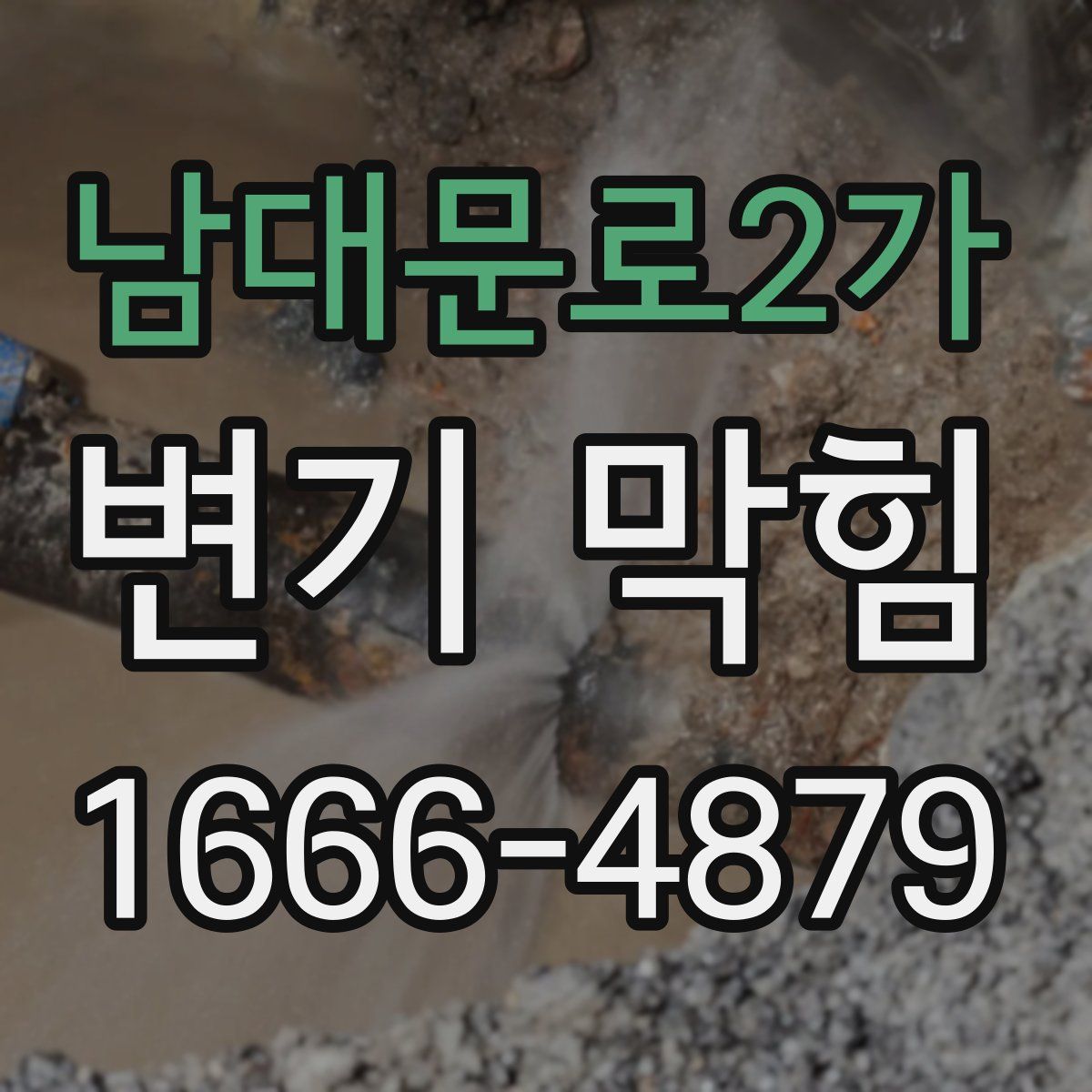 남대문로2가 변기 막힘