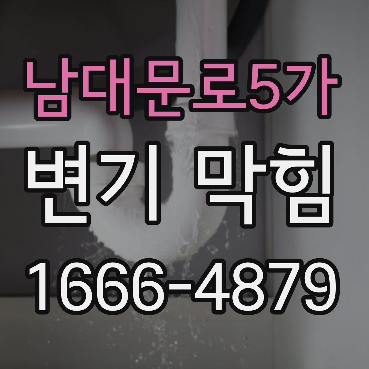 남대문로5가 변기 막힘