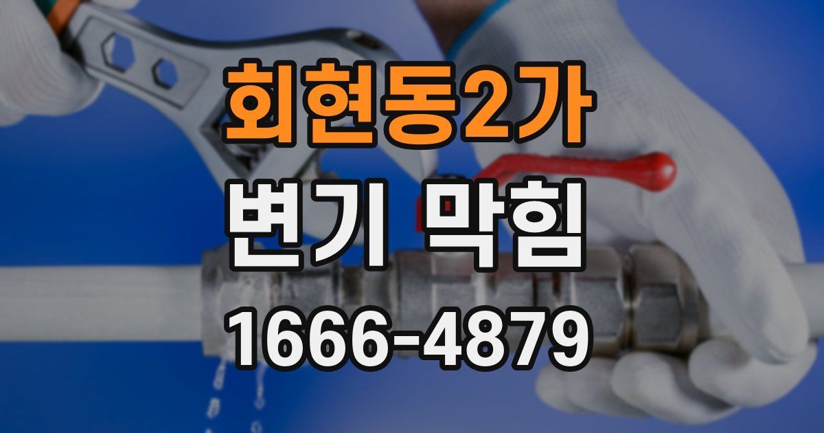 회현동2가 변기 막힘
