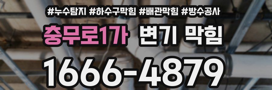 충무로1가 변기 막힘